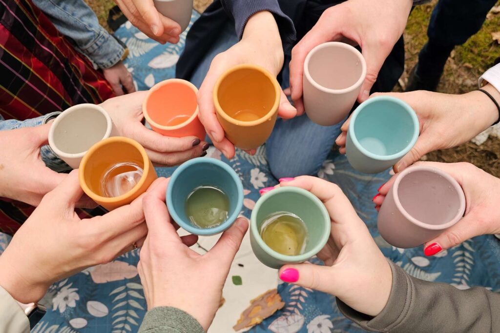 Kąpiele leśne Kampinos – zakończenie sesji i wspólny napój w naturze