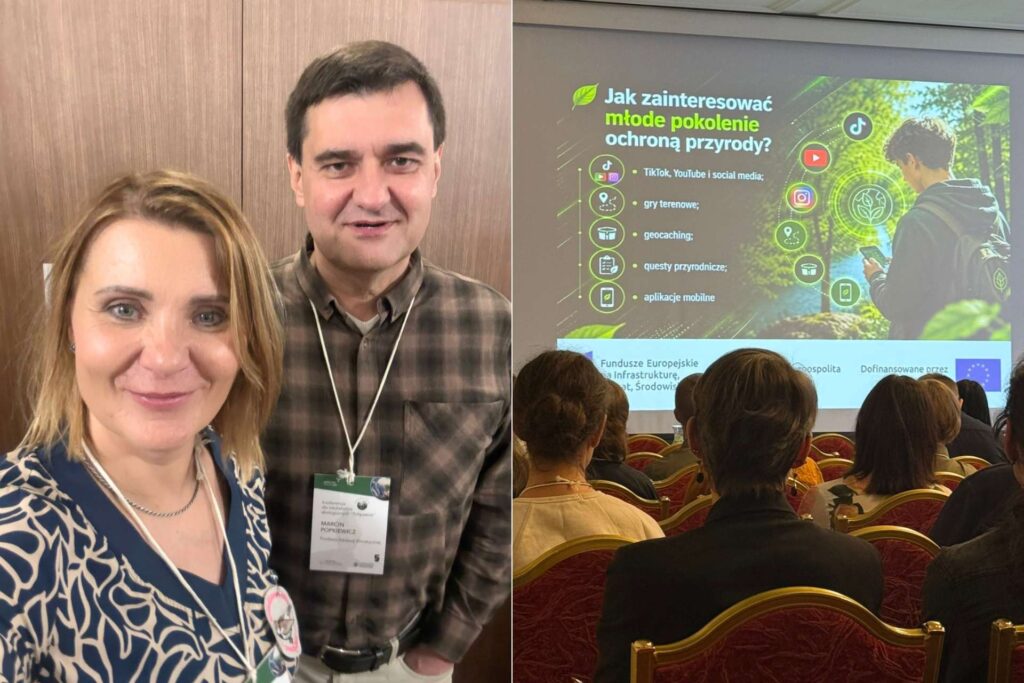 Uczestnicy konferencji „Połączenia” podczas wykładu o edukacji przyrodniczej i spotkanie z Marcinem Popkiewiczem Nauka o klimacie